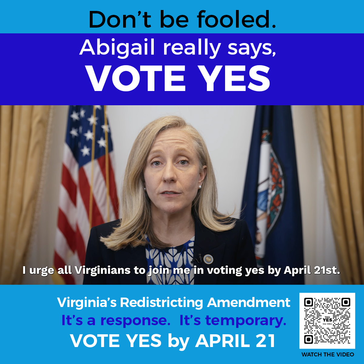 Gov. Spanberget says, VOTE YES