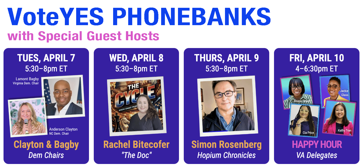 VOTE YES Special Phonebanks; 